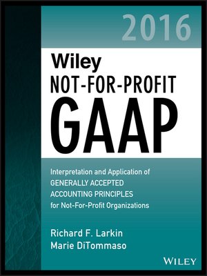 cover image of Wiley Not-for-Profit GAAP 2016